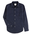 American Eagle Mens Solid Button Up Shirt, TW1