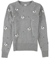 Rebecca Taylor Womens Butterfly Pullover Sweater gray XS
