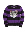 Justice Girls Striped Critter Knit Sweater 673 5