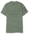 Ecko Unltd. Mens American Way Graphic Henley Shirt ltgrydst XS