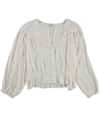 American Eagle Womens Lace Accent Peasant Blouse 106 M