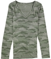 American Eagle Womens Camo Pullover Blouse, TW3