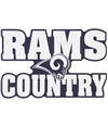 WinCraft Unisex Rams Country Decal Souvenir whitenvy