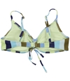 American Eagle Womens Vertical Stripe Bikini Swim Top 588 M