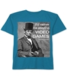Jem Boys Abe Lincoln Video Game Graphic T-Shirt turquoise 2T