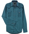 Tin Haul Mens Printed Button Up Shirt blue S