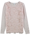 Charter Club Womens Lace-Front Pullover Sweater