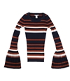 Bar Iii Womens Striped Bell-Sleeve Pullover Sweater