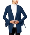 I-N-C Womens Tie-Cuff Embellished Cardigan Sweater deeptwilight XS