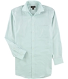 Tasso Elba Mens Non Iron Oxford Button Up Dress Shirt mint 14.5
