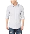 American Rag Mens Graphic Print Button Up Shirt whitecombo 3XL