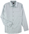 Alfani Mens Winton Square Button Up Shirt seamineral L
