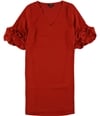 Alfani Womens Ruffle Sleeve A-Line Cocktail Dress