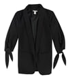 Bar Iii Womens Tie-Sleeve Blazer Jacket