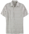 Tasso Elba Mens Linen Button Up Shirt kahkicombo S