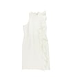 bar III Womens Ponte-Knit Sheath Dress washedwht XL