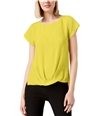 I-N-C Womens Solid Pullover Blouse sunray S