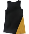 Alfani Womens 2-Tone Shift Dress blackgold XL