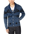 American Rag Mens Washed Cardigan Sweater deepcobalt XL