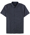 I-N-C Mens Charter Club Button Up Shirt navy 2XL