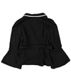 bar III Womens Kimono Wrap Front Jacket black XL