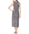 maison Jules Womens Tie Neck A-line Dress blunotteco 2XL