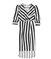 Bar Iii Womens Striped Wrap Dress, TW2
