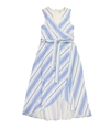 Bar Iii Womens Striped Wrap Dress, TW1