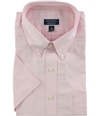 Club Room Mens Wrinkle-Resistant Button Up Dress Shirt pink 16.5
