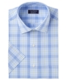 Club Room Mens Wrinkle-Resistant Button Up Dress Shirt sageblue 14.5