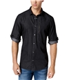 I-N-C Mens Today Button Up Shirt blackwash 2XL