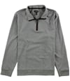 Tasso Elba Mens Piped 1/4 Zip Pullover Sweater cloudyhthr XL