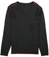 Alfani Mens V Neck Knit Sweater blackicehthr 3XL