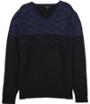 Alfani Mens Colorblocked Dash Pullover Sweater ink XL