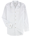 bar III Mens Floral Button Up Dress Shirt whiteblueteal 15-15.5