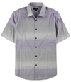Alfani Mens Nick Ombre Button Up Shirt lushlilac XL