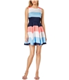 maison Jules Womens Colorblocked A-line Fit & Flare Dress gerpetalco 2