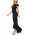 Quiz Womens Solid Gown Dress black 12