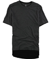 I-N-C Mens Colorblocked Basic T-Shirt heatheronyx XL