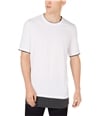 I-N-C Mens Colorblocked Basic T-Shirt whitepure M