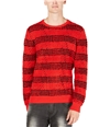 I-N-C Mens Chunky Striped Pullover Sweater brightred L