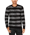 I-N-C Mens Chunky Striped Pullover Sweater deepblack XL