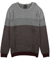 Tasso Elba Mens Colorblocked Supima Pullover Sweater wine M