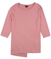 Alfani Womens 3/4 Sleeve Basic T-Shirt medpink XL