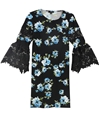 Alfani Womens Angel-Sleeve Shift Dress black 2