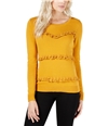 Maison Jules Womens Ruffled Pullover Sweater, TW2