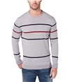Club Room Mens Pop Stripe Pullover Sweater gray XL