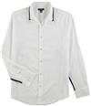 Alfani Mens Contrast Button Up Shirt brighthwhite 2XL