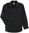 bar III Mens Slim Fit Stretch Button Up Dress Shirt black L