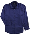 Alfani Mens Diamond Button Up Dress Shirt navyberry 14-14.5